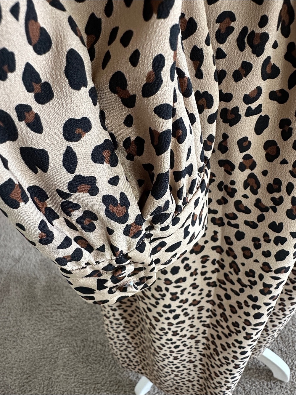J. Crew Brown Leopard Print Midi Dress - Picture 5 of 11